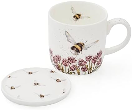New in Box Portmeirion Wrendale Designs Mug & Coaster Set Flight of The Bumblebee